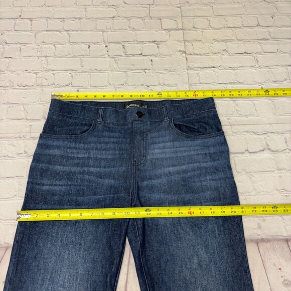 Betabrand Women Pull On Bootcut Jeans Size XL X-Large Blue Denim D048 -29 - Picture 2 of 16